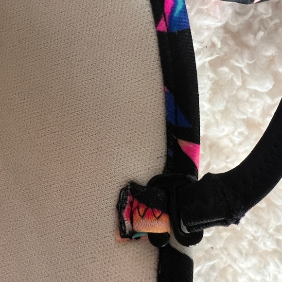 Blue and pink multi way bikini top - Picture 3 of 8